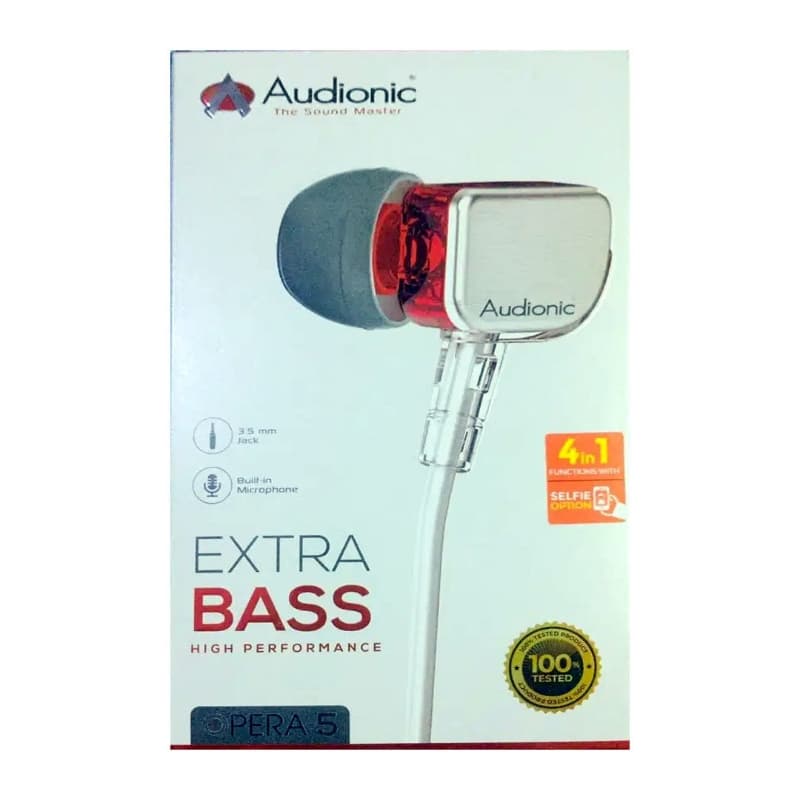 Audionic OPERA-5 Extra Bass High Performance Wired Handsfree