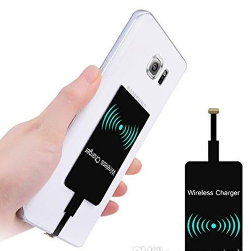 Universal Wireless Charger Receiver for Android Mobile - Black