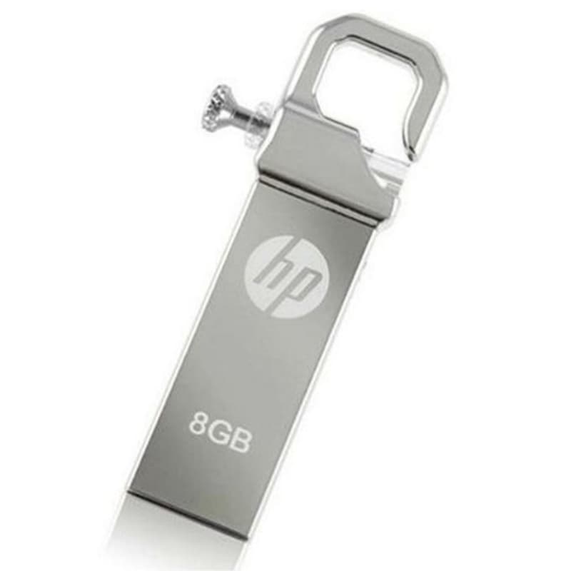 Metal 8Gb USB 2.0/3.0 Original Hp flash drive For PC/Laptop - Silver 5 Mont
