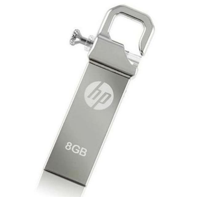 Metal 8Gb USB 2.0/3.0 Original Hp flash drive For PC/Laptop - Silver 5 Mont