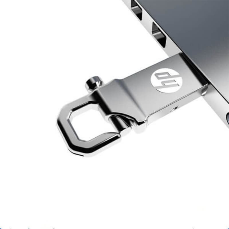 Metal 8Gb USB 2.0/3.0 Original Hp flash drive For PC/Laptop - Silver 5 Mont