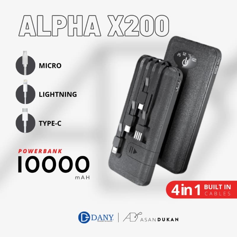 Alpha X-200 10000 MaH powerbank