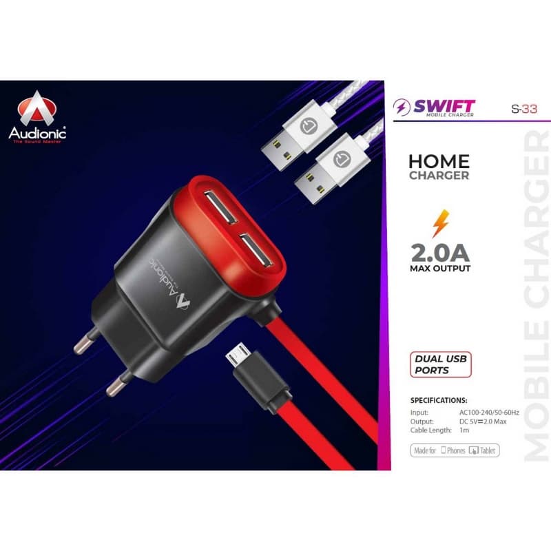 Audionic Swift S-33 fast Power Charger (2.0)