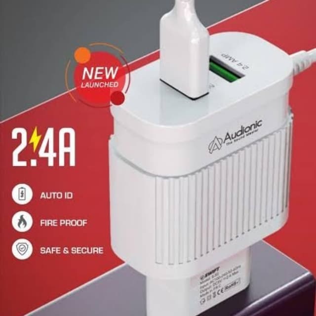 Audionic Swift S-50 Dual USB port charge (2.4A)