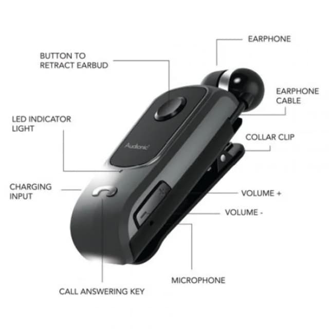 Audionic Business Klip-On II wireless Earphone