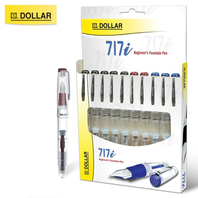 Dollar717i Fountain Pen - 10 Pcs Pack Ghosia Stationery LT # 8.12