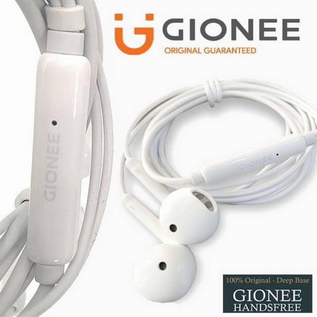 GIONEE Handsfree Earphone Headset Earpods 3.5mm - White ORIGINAL GIONEE HAN