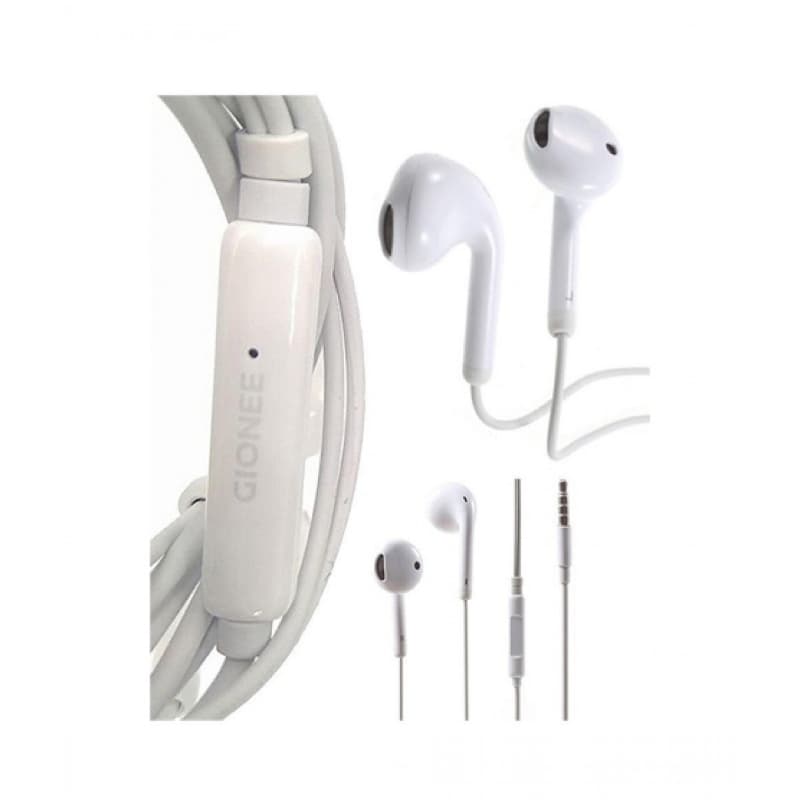 GIONEE Handsfree Earphone Headset Earpods 3.5mm - White ORIGINAL GIONEE HAN