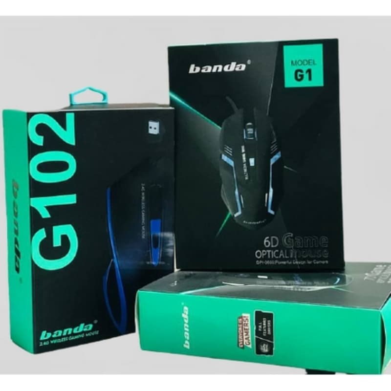 Banda G102 Gaming Mouse USB Wired Optical For PC Computer Laptop