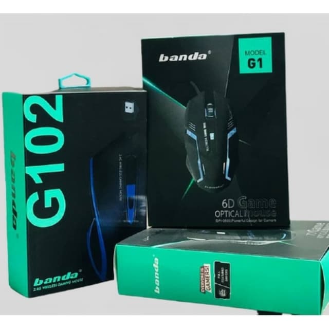 Banda G102 Gaming Mouse USB Wired Optical For PC Computer Laptop
