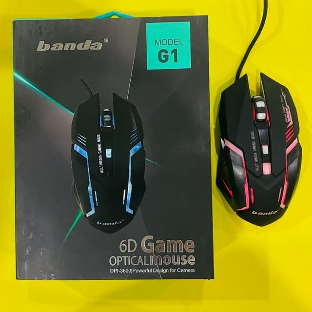Gaming Mouse USB Wired Optical For PC Computer Laptop Banda G1 Gaming Mouse