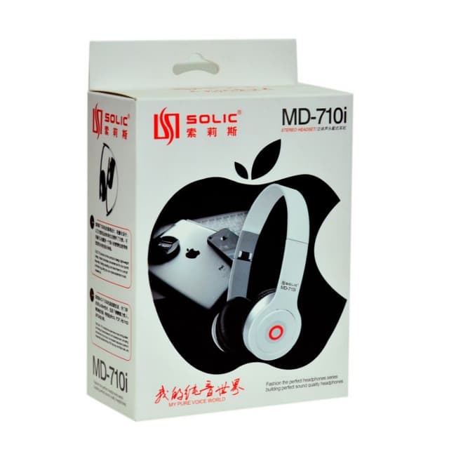 Solic MD-710i Stereo Headset Light Weight Wired Headphone