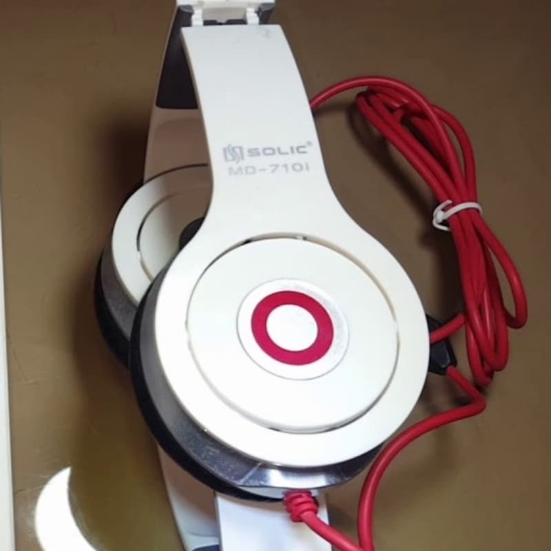 Solic MD-710i Stereo Headset Light Weight Wired Headphone