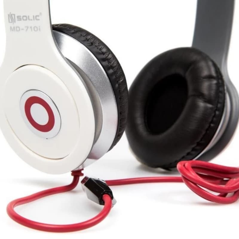 Solic MD-710i Stereo Headset Light Weight Wired Headphone