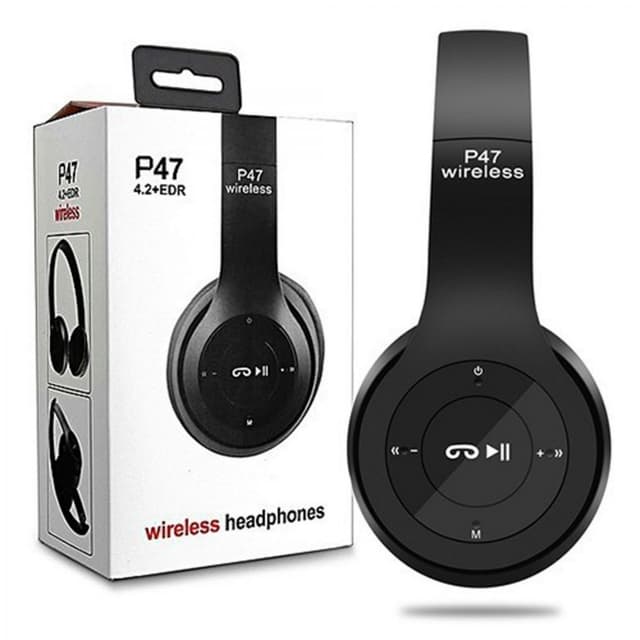 P47 Wireless Bluetooth Earphone With MIC Audio Bluetooth FM Radio TF Card F