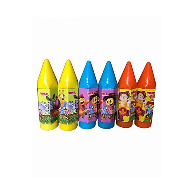 12 color half pencil shape (Pack of 6)