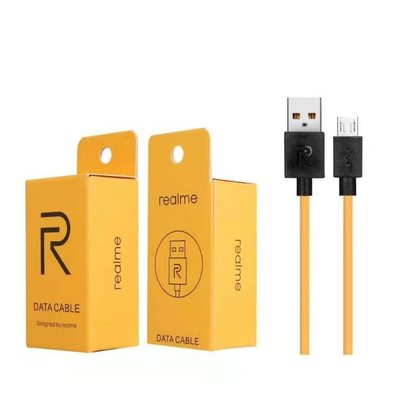 Realme_ Super Fast Data Cable Fast Charging Micro USB Yellow Cable (1M)