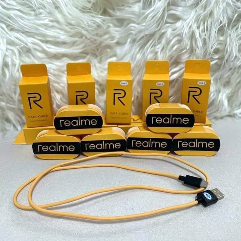 Realme_ Super Fast Data Cable Fast Charging Micro USB Yellow Cable (1M)