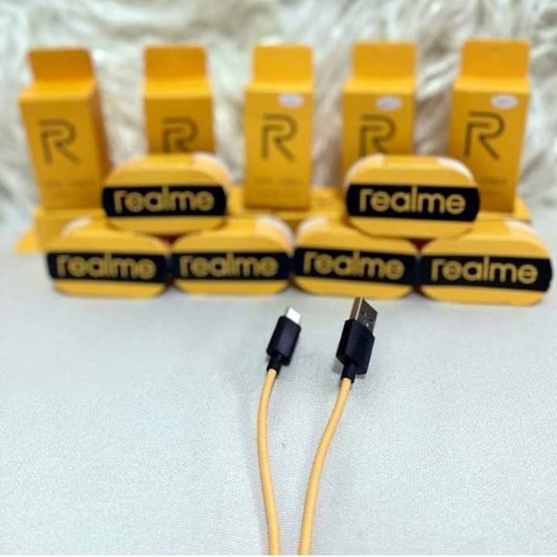 Realme_ Super Fast Data Cable Fast Charging Micro USB Yellow Cable (1M)