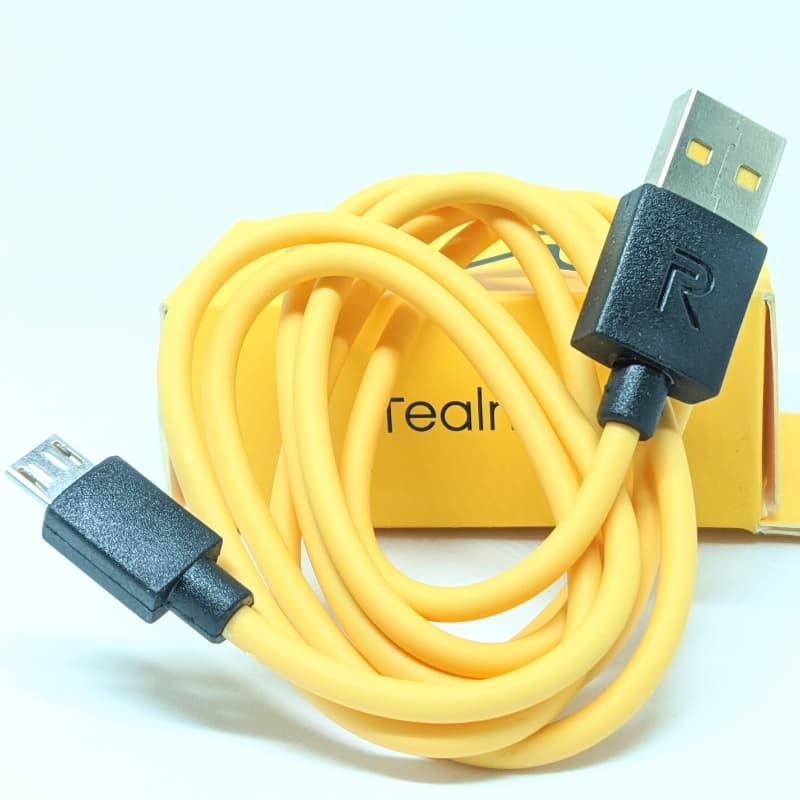 Realme_ Super Fast Data Cable Fast Charging Micro USB Yellow Cable (1M)