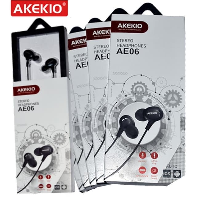 Akekio AE06 In-Ear Stereo Headphones/Handfree for IOS and Android with Nois
